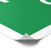 Ruhe und Troll behalten Poster (Ecke)