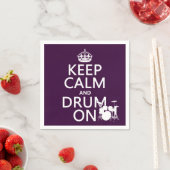 Ruhe und Trommel behalten (beliebige Hintergrundfa Serviette (Beispiel)