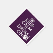 Ruhe und Trommel behalten (beliebige Hintergrundfa Serviette (Ecke)