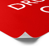 Ruhe und Trommel behalten Poster (Ecke)