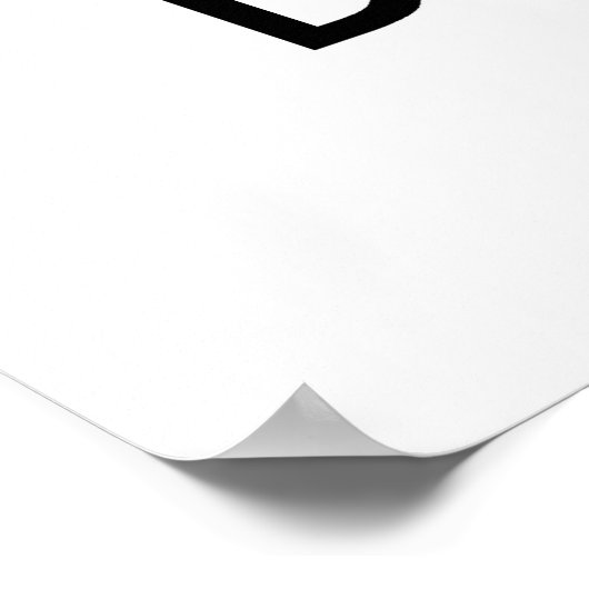 Ruhe und Trommel behalten Poster (Ecke)