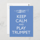 Ruhe und Trompet behalt Postkarte (Vorne/Hinten)