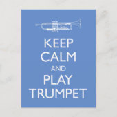 Ruhe und Trompet behalt Postkarte (Vorderseite)