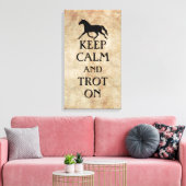 Ruhe und Trot auf Pferden behalten Leinwanddruck (Insitu (Wohnzimmer))