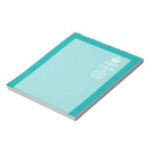 Ruhe und Türkisfarbenexzessiv behalten Notizblock (Rotiert)