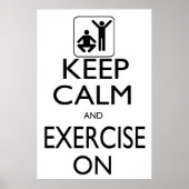 Ruhe und Übung behalten Poster (Vorne)