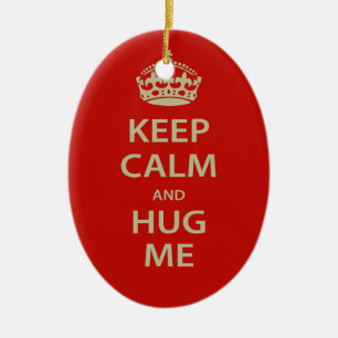 Ruhe und Umarmung behalten Keramikornament