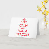 Ruhe und Umarmung eines Deakons behalten Karte (Gelbe Blume)