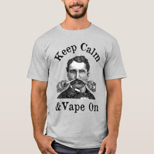 Ruhe und Vape auf dem T - Shirt behalten