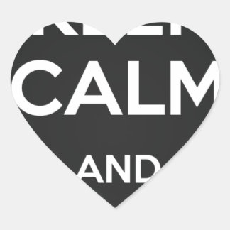 Ruhe und Vape behalten Herz-Aufkleber