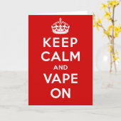 Ruhe und Vape behalten Karte (Gelbe Blume)