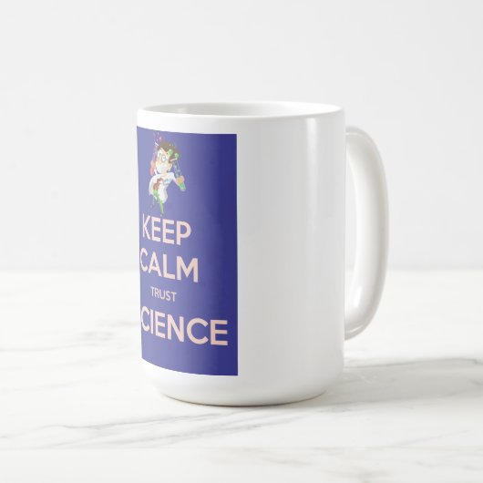 Ruhe und Vertrauenswissenschaft behalten Kaffeetasse (VorderseiteRechts)