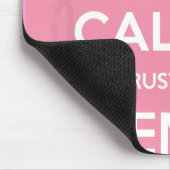 Ruhe und Vertrauenswissenschaft behalten Mousepad (Ecke)