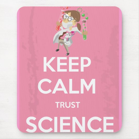 Ruhe und Vertrauenswissenschaft behalten Mousepad (Vorne)