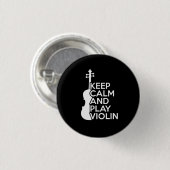 Ruhe und Violine behalt Button (Vorne & Hinten)