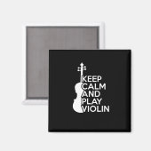 Ruhe und Violine behalt Magnet (Vorderseite/Rückseite)