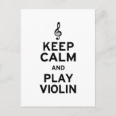 Ruhe und Violine behalt Postkarte (Vorderseite)