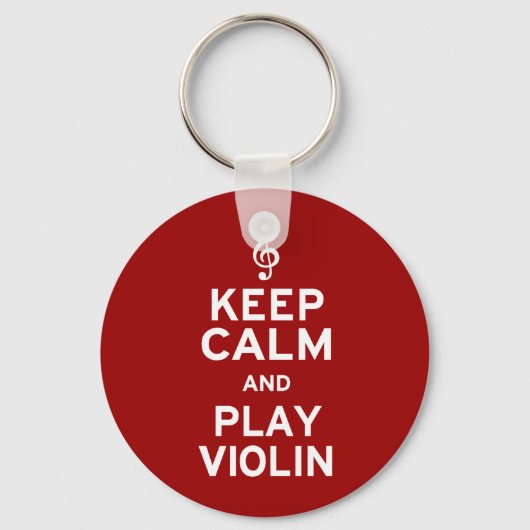 Ruhe und Violine behalt Schlüsselanhänger (Vorderseite)