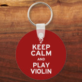 Ruhe und Violine behalt Schlüsselanhänger (Vorderseite)