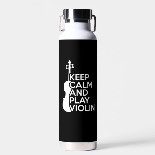 Ruhe und Violine behalt Trinkflasche (Vorne)