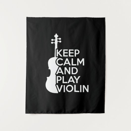 Ruhe und Violine behalt Wandteppich (Vorderseite)