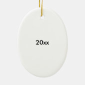 Ruhe und Vodka mit benutzerdefiniertem Text behalt Keramik Ornament (Hinten)