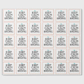 Ruhe und Vogelbeobachtung behalten Geschenkpapier (Flach)