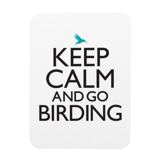 Ruhe und Vogelbeobachtung behalten Magnet (Vertikal)