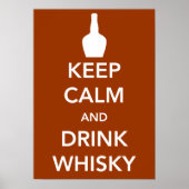 Ruhe und Whisky-Plakat behalten Poster (Vorne)