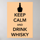 Ruhe und Whisky-Plakat behalten Poster (Vorne)