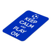 Ruhe und Wiedergabe auf blauem Flexi-Magnet behalt Magnet (Linke Seite)