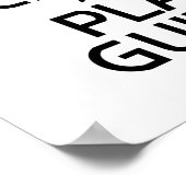 Ruhe und Wiedergeben der Gitarre behalten - Farbe Poster (Ecke)