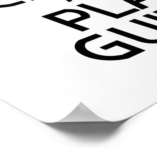 Ruhe und Wiedergeben der Gitarre behalten - Farbe Poster (Ecke)