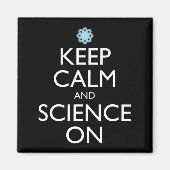 Ruhe und Wissenschaft behalten Magnet (Vorne)