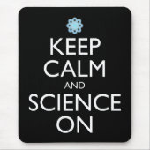 Ruhe und Wissenschaft behalten Mousepad (Vorne)