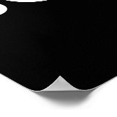 Ruhe und Wissenschaft behalten Poster (Ecke)