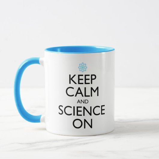 Ruhe und Wissenschaft behalten Tasse (Links)