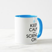 Ruhe und Wissenschaft behalten Tasse (VorderseiteRechts)