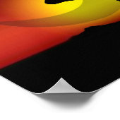 Ruhe und Yoga auf Plakat behalten (Ecke)