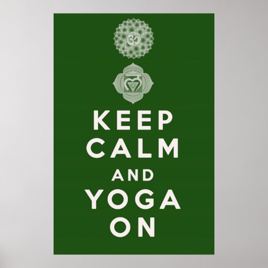 Ruhe und Yoga behalten Poster (Vorne)