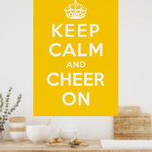 Ruhe und Zufriedenheit behalten Poster (Küche)