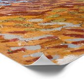 Ruhe unter den Olivenbäumen von Vincent van Gogh Poster (Ecke)