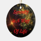 Ruhe-Verzierung Keramikornament (Links)