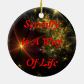 Ruhe-Verzierung Keramikornament (Hinten)