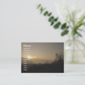 Ruhe Visitenkarte (Stehend Vorderseite)