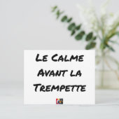 RUHE VOR DEM WASSERFALL - Wortspiele Postkarte (Stehend Vorderseite)