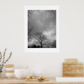 Ruhe vor der Leinwand des Sturms Poster (Küche)