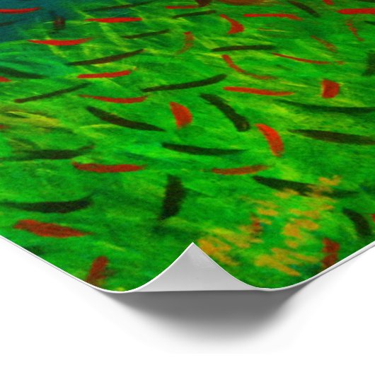 "Ruhe während des Sturms" Poster (Ecke)