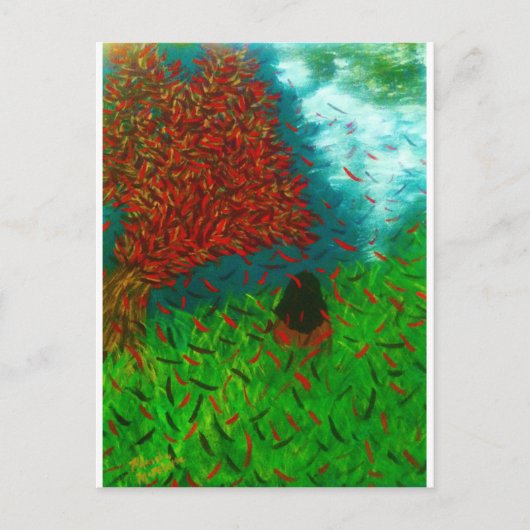 "Ruhe während des Sturms" Postkarte (Vorderseite)