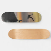 Ruhe - Wasserfarbe Skateboard (Horizontal)